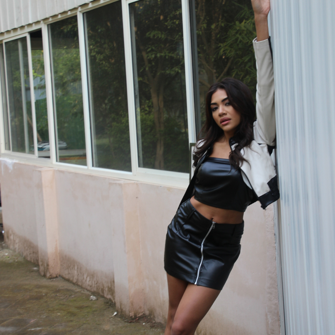 Dual Tone Biker Jacket - Tessuto