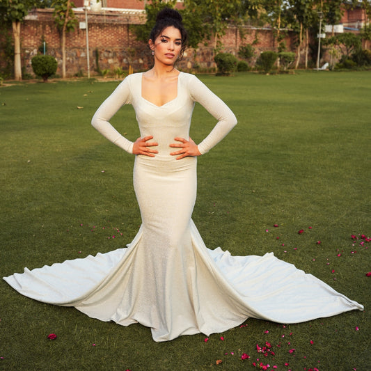 Silver Starlight Gown - Tessuto