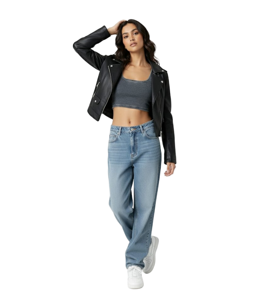 Acid Wash Tank Top (Crop)