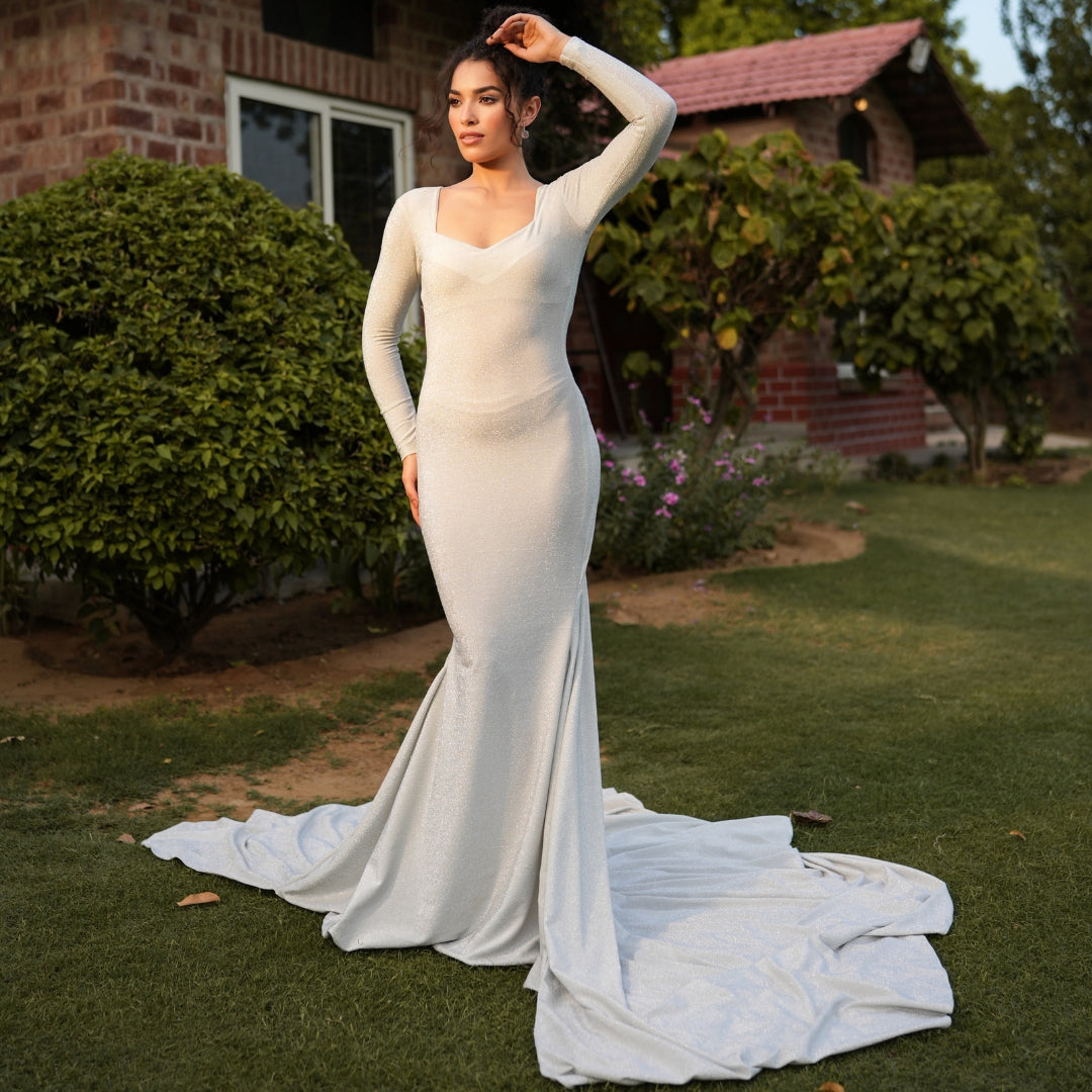 Silver Starlight Gown - Tessuto
