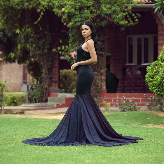 Buy Best Party Wear Gown Dress for Women - Oceanic Gleam Gown - Tessuto