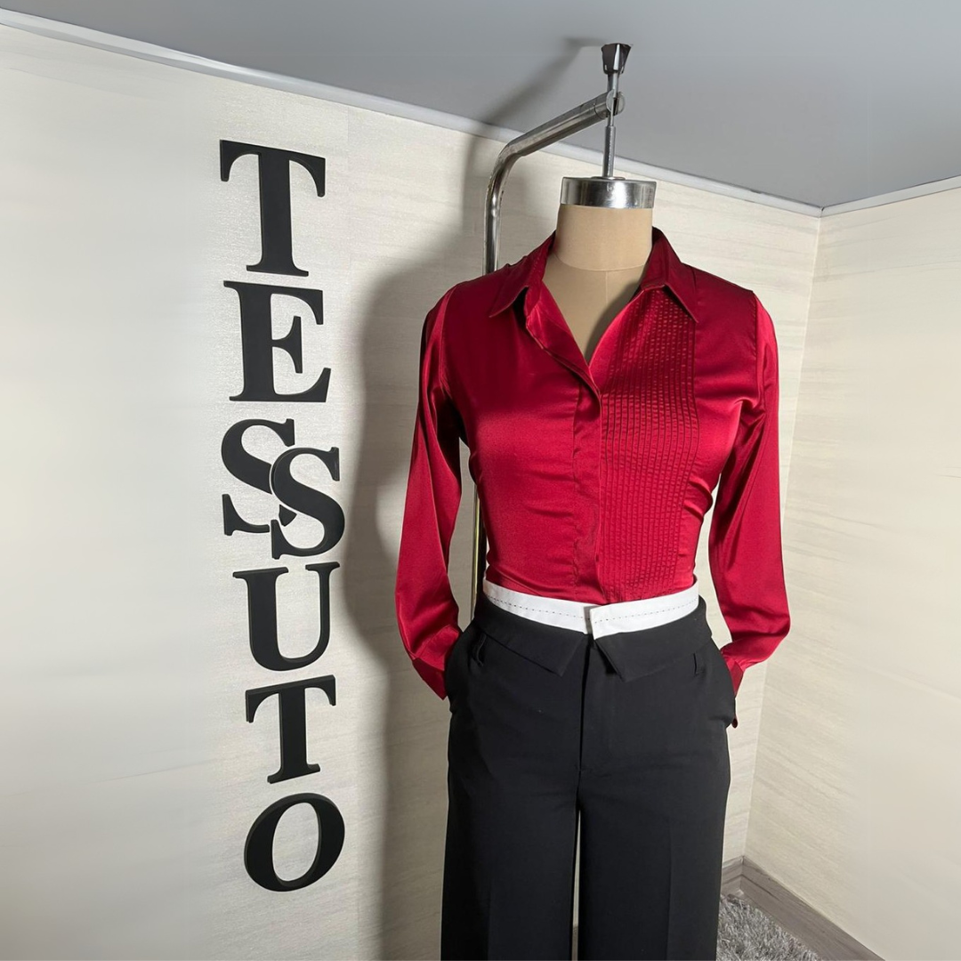 Armani Satin Shirts for Women - Tessuto