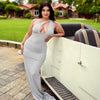 Sculpted Silver Gown - Tessuto
