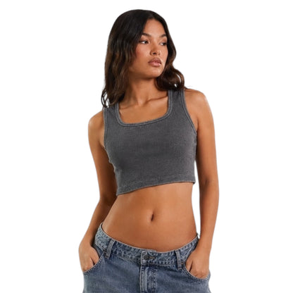 Acid Wash Tank Top (Crop)
