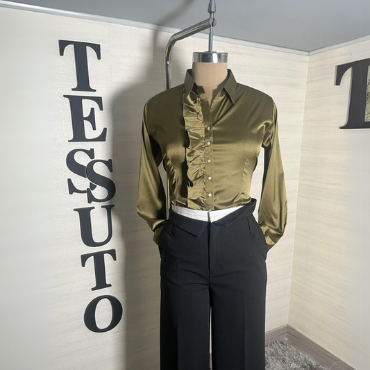 Armani Satin Shirts for Women - Tessuto
