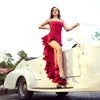 Crimson Siren Gown - Tessuto