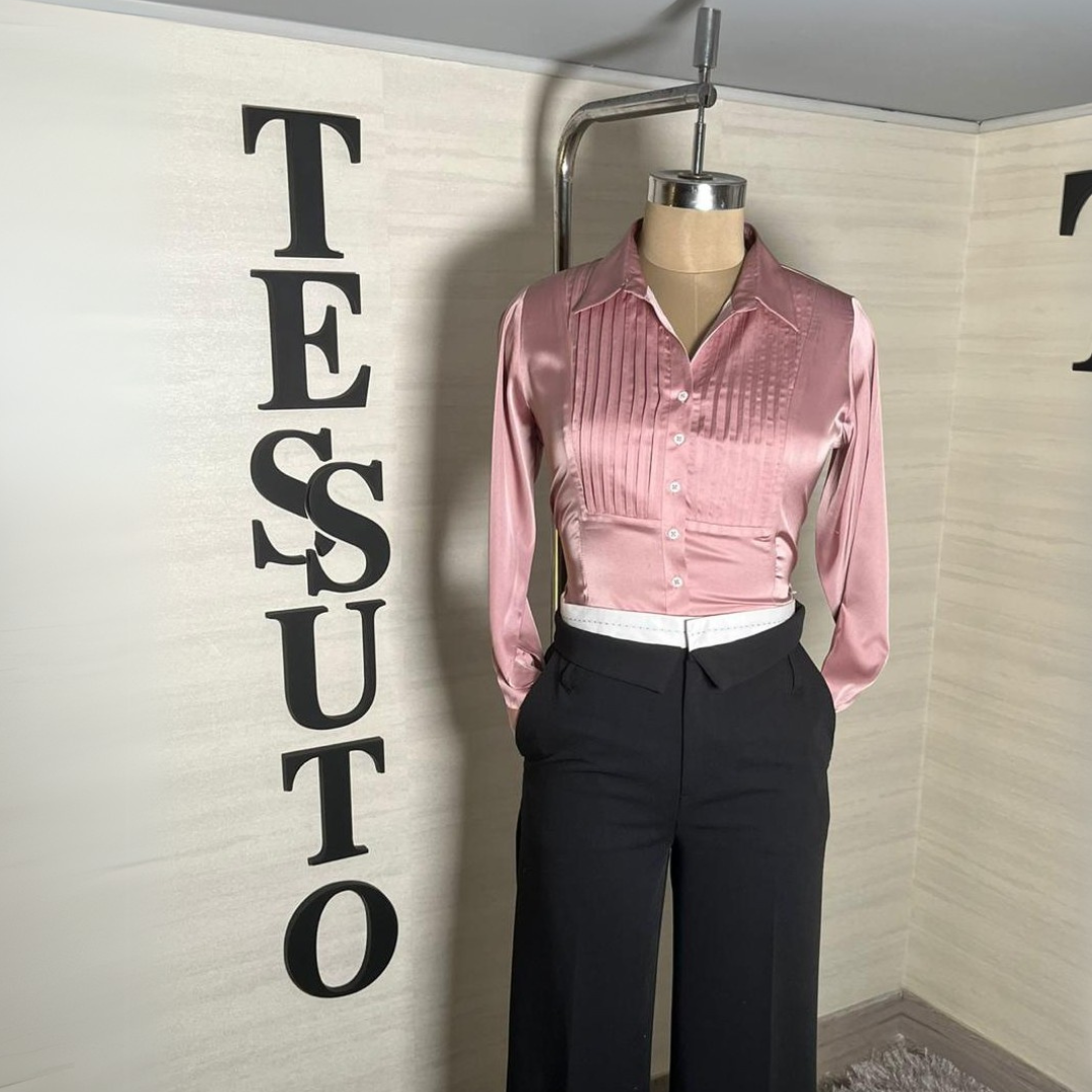 Armani Satin Shirts for Women - Tessuto