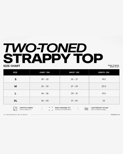 Two Toned Strappy Top