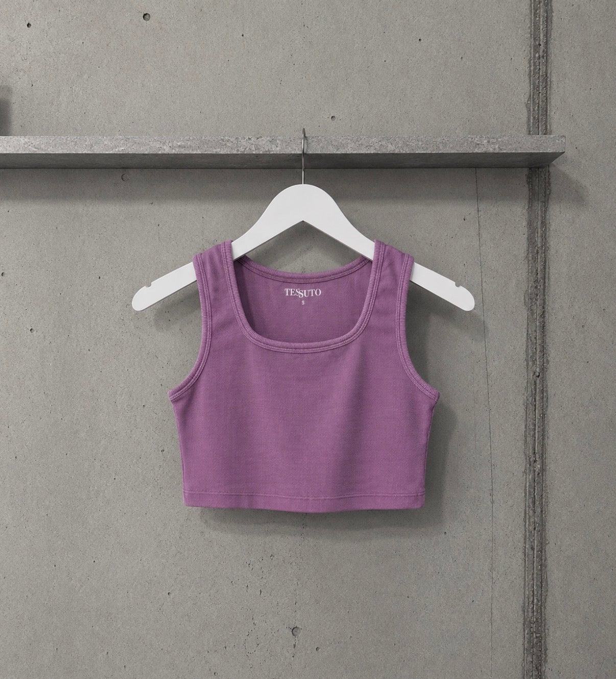 Acid Wash Tank Top (Crop)