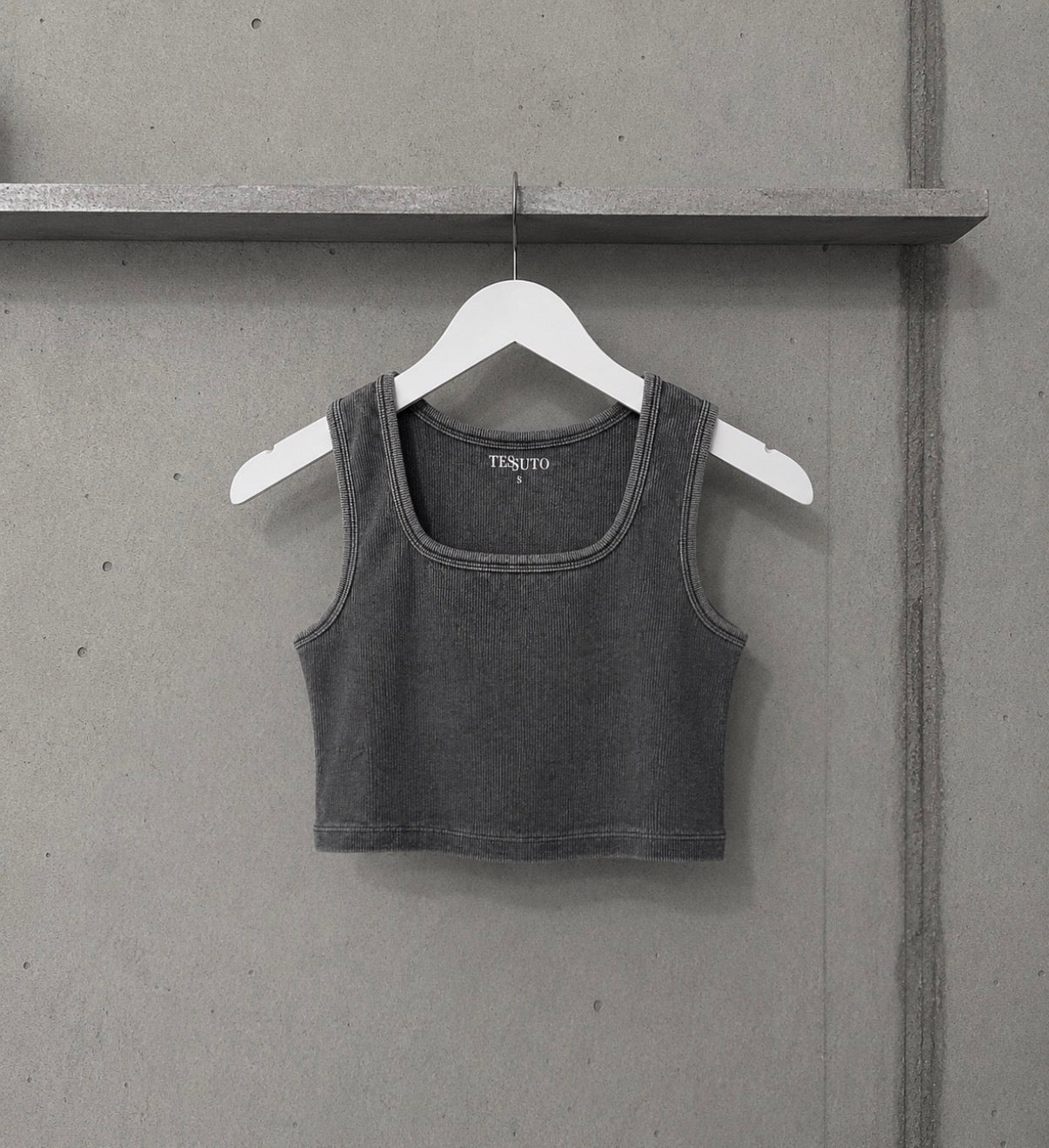 Acid Wash Tank Top (Crop)