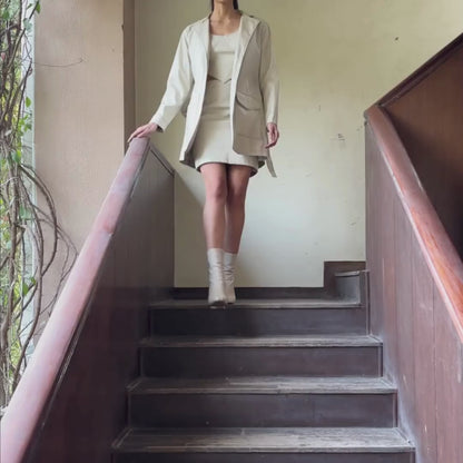 Ivory Luxe Trench