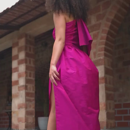 Fuchsia Flame Gown